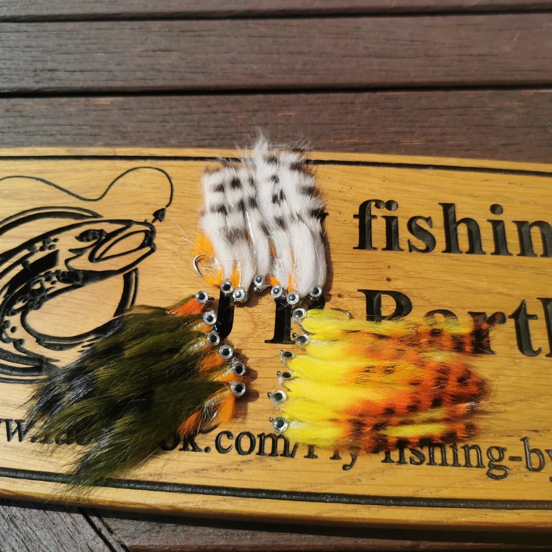 Zonker Trout Flies x 18 - size 8 Barbless