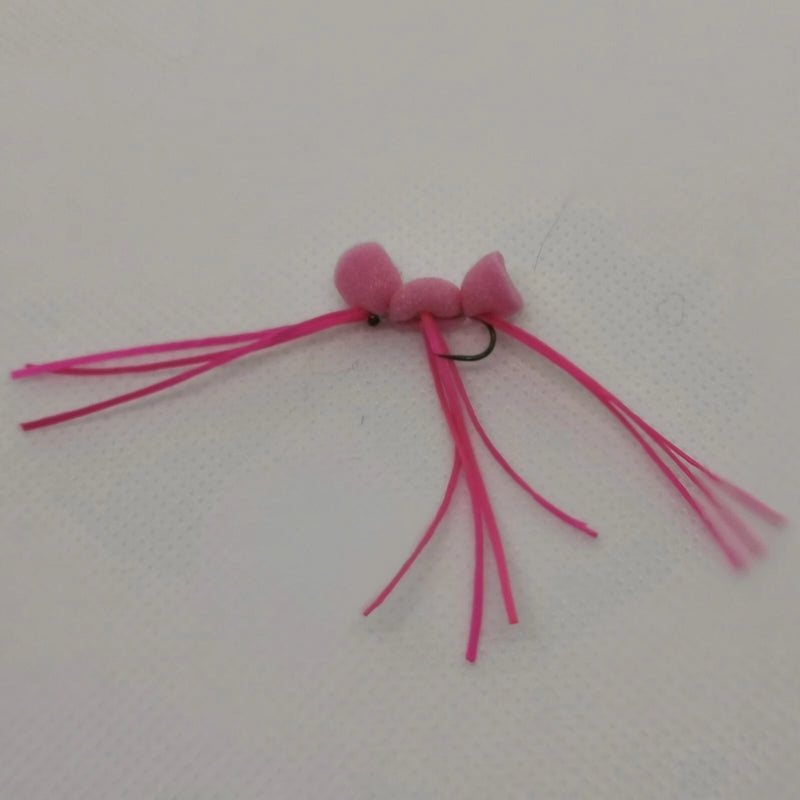 Floating Apps Bloodworm/Smoker Trout Fly Barbless size 8 Set Of 6