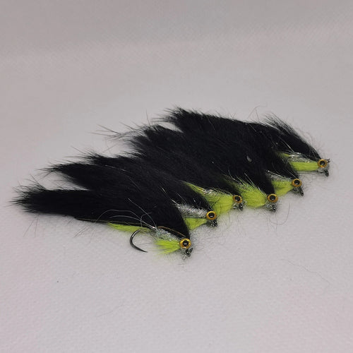 Viva Zonker Trout Flies x 6 size 8 Barbless Trout Fly Fishing