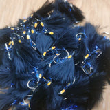 Black UV Cormorant Size 12 BARBLESS (Set of 6) Fly Fishing Flies Fry
