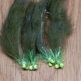 Olive Snakes Trout FLY Fishing Size 10 Hooks Set Of 4