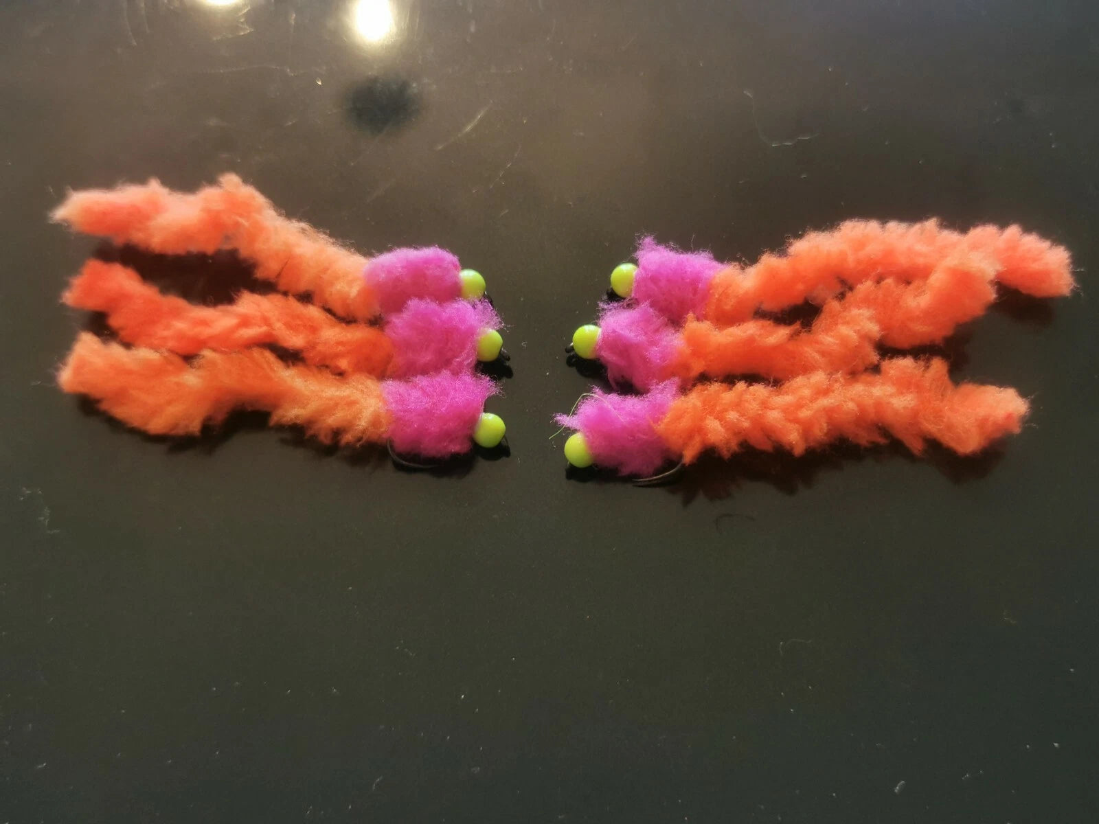 6 Joker  Eggstacy Worms. Fly Fishing trout fly lure