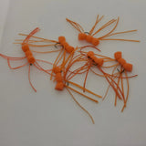 Floating Apps Bloodworm/Smoker Trout Fly Barbless size 8 Set Of 6