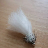 White Tadpole Trout Fly Lure cats whisker size 10