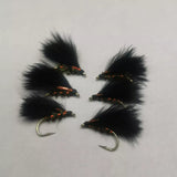 Black and Red Holo Cormorant Size 12 (Set of 6) Fly Fishing Flies Fry