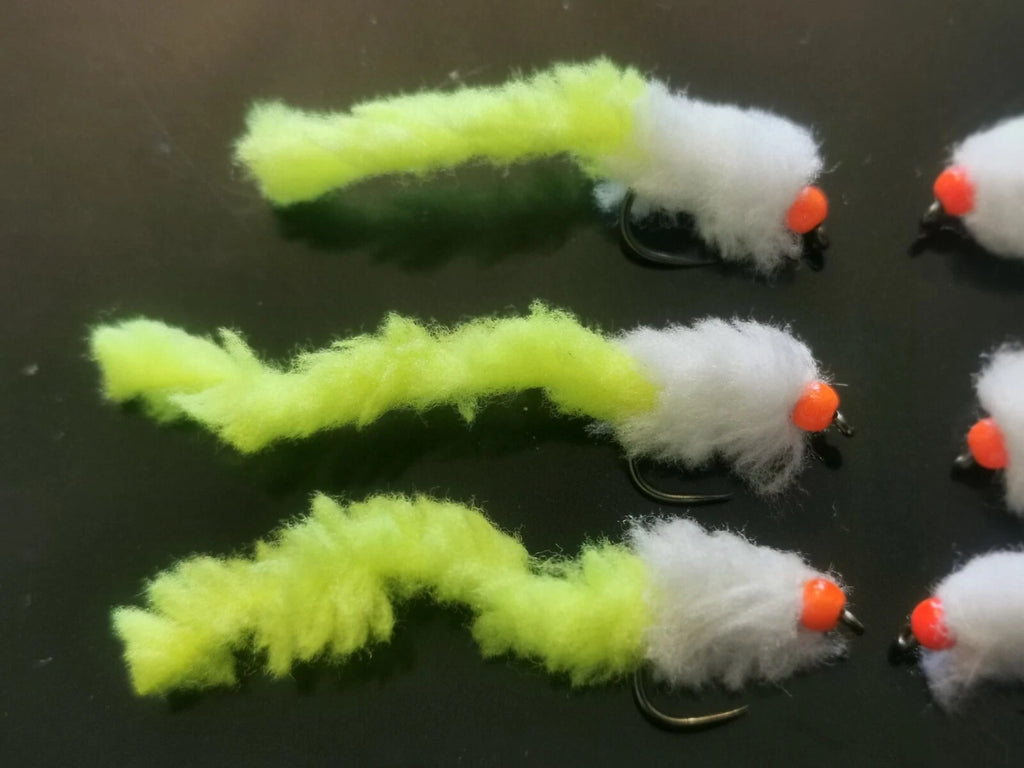 6 Cats Whisker Eggstacy Worms. Fly Fishing trout fly lure