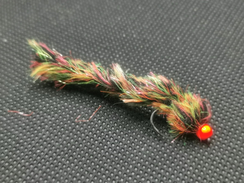 6 Jacobs Coat Worms FISHING TROUT FLIES SIZE 10 BARBLESS LURE