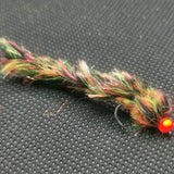 6 Jacobs Coat Worms FISHING TROUT FLIES SIZE 10 BARBLESS LURE