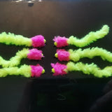 6 FRUIT SALAD Eggstacy Worms. Fly Fishing trout fly lure