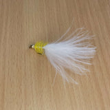 Brass head Yellow Dancer Size 10 (Set of 6)  Fly Fishing Flies Fry Wet
