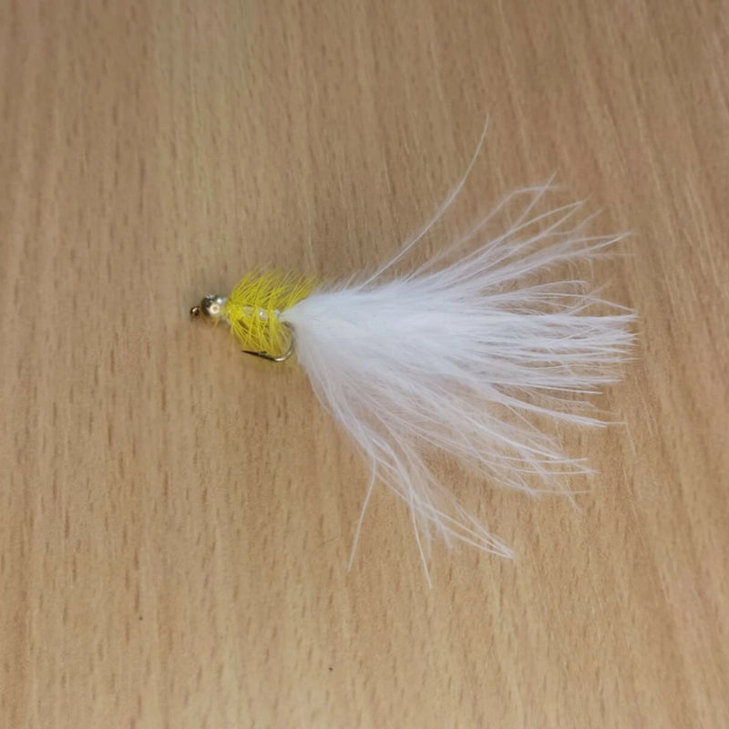 Brass head Yellow Dancer Size 10 (Set of 6)  Fly Fishing Flies Fry Wet