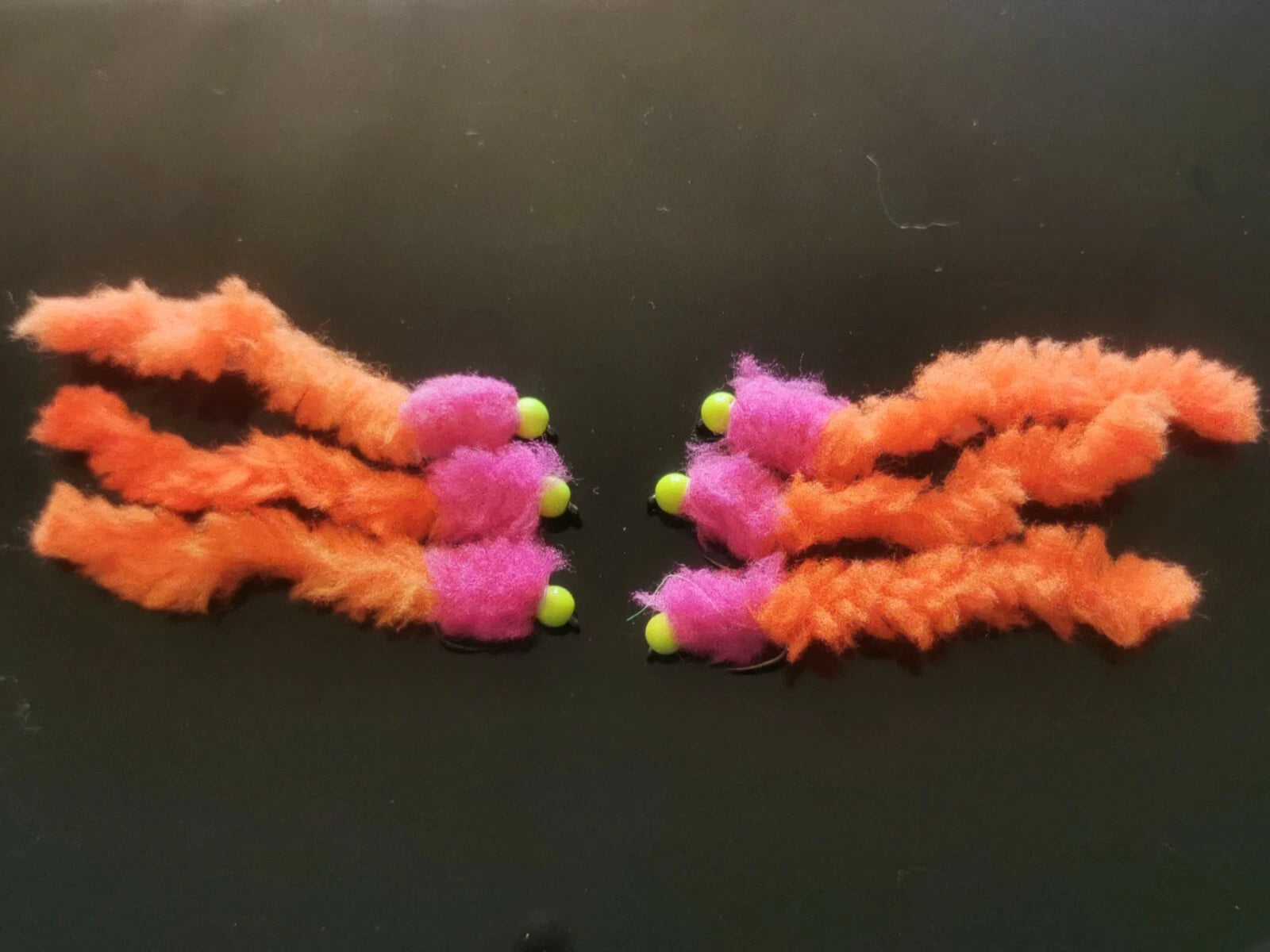 6 Joker  Eggstacy Worms. Fly Fishing trout fly lure