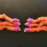 6 Joker  Eggstacy Worms. Fly Fishing trout fly lure