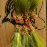 Eggstacy Bleeding Damsel trout fly barbless size 10 hook hot head