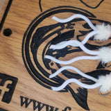 6 X Cheese Worm Squirmy Worm Blob Size 10 Barbless Hot Head Trout Flies.
