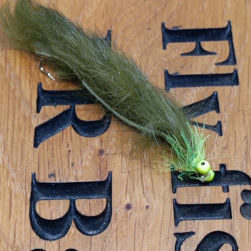 Olive Snakes Trout FLY Fishing Size 10 Hooks Set Of 4