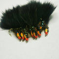 6 Holo DIAWL BACH Marabou Nymph Black Wet Trout Fly Flies Size 12 Hook