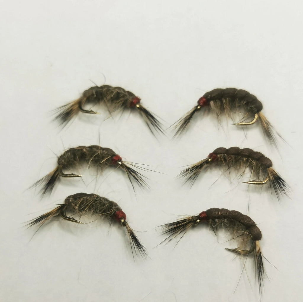 18 Killer Shrimps Flies size 12 Hooks Large Reservoir Shrimp Flies (3 STYLES)