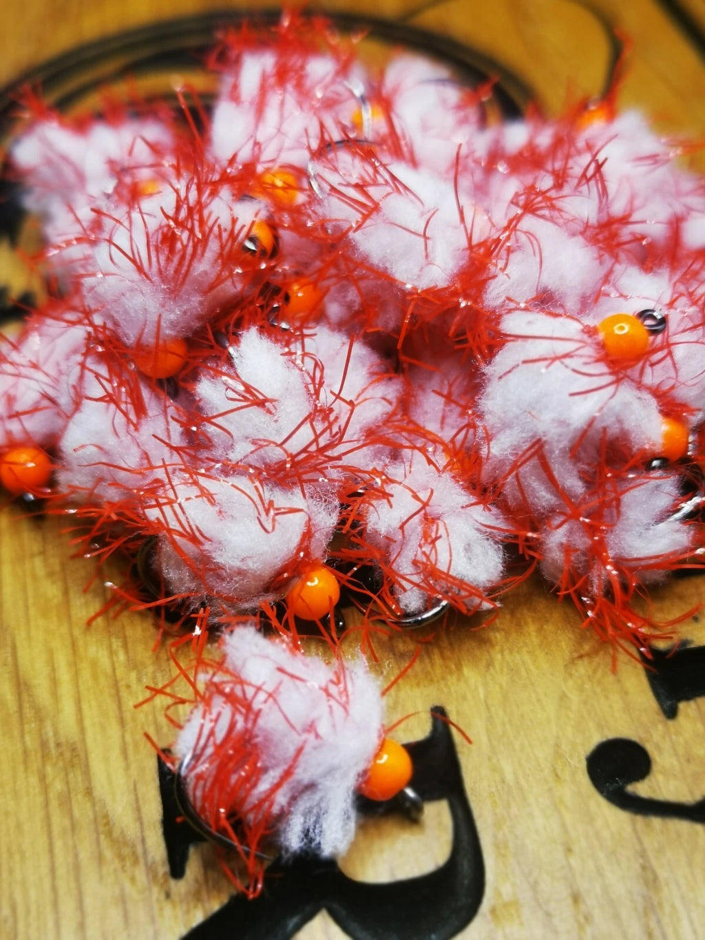6 JACK FROST EGG-IT BLOBS  TROUT FLIES  SIZE 10 BARBLESS HOTHEAD