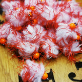 6 JACK FROST EGG-IT BLOBS  TROUT FLIES  SIZE 10 BARBLESS HOTHEAD