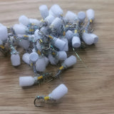 Lite Bright Pearl Suspender Buzzers Size 14 (Set of 6) Fly Fishing