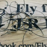 6  Black Apps Blood Worm Trout Fly -  size 10