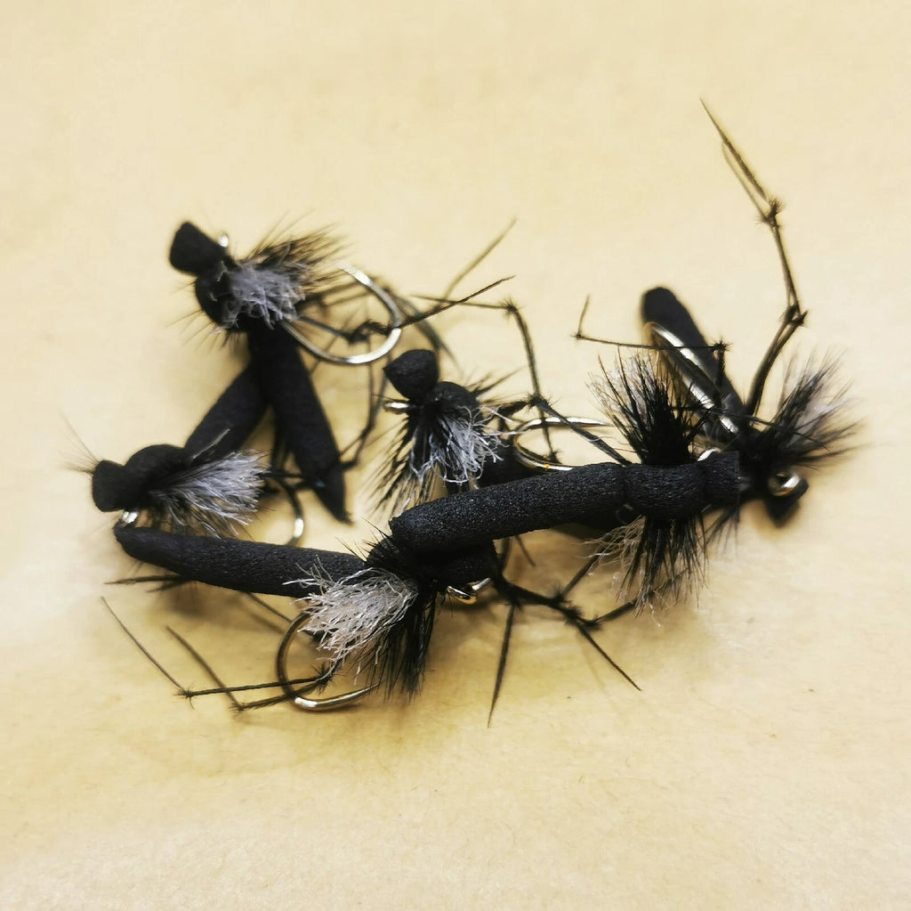 6 x HAWTHORN FOAM DRY TROUT FLIES Size 12 Barbed