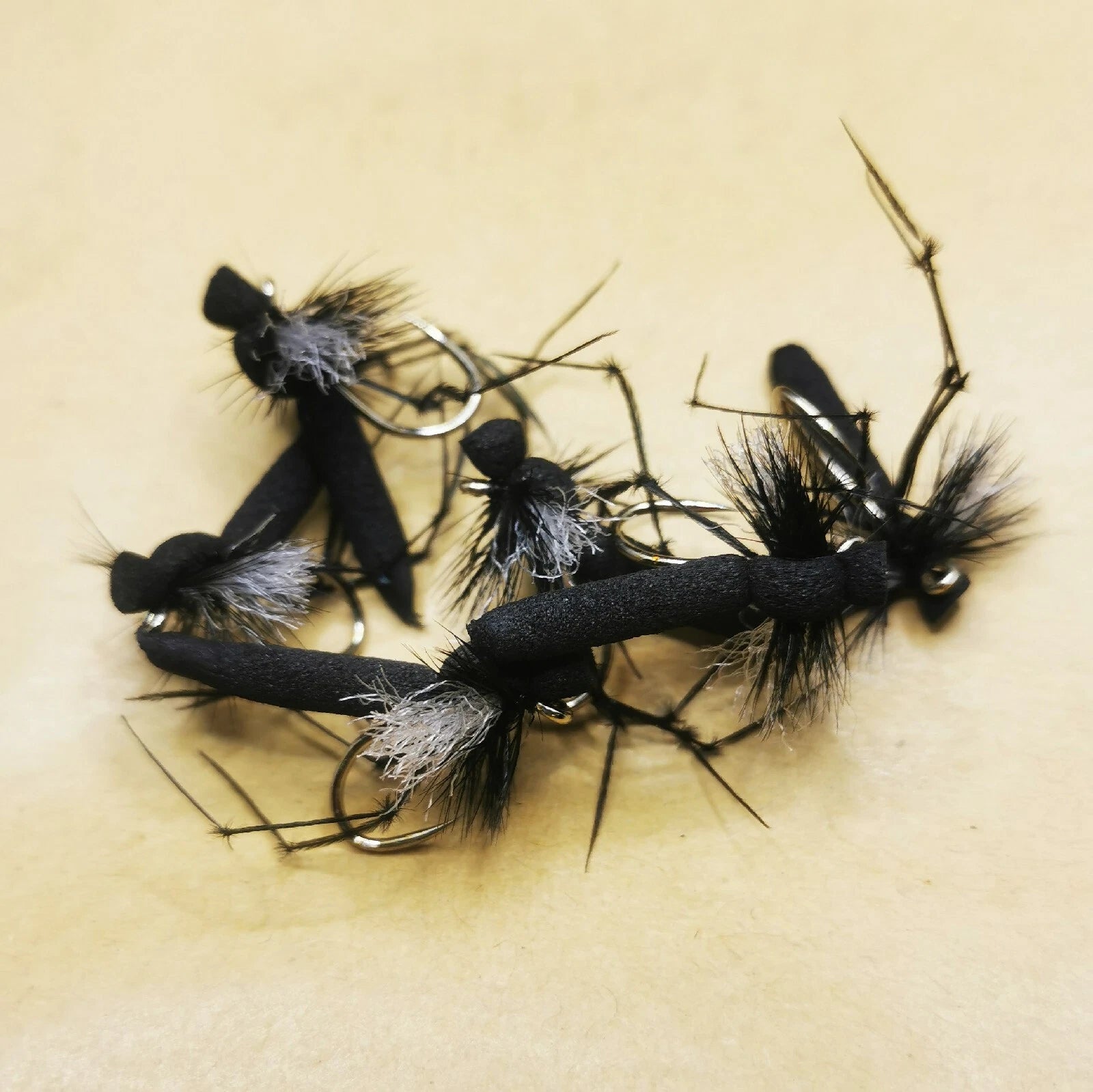 6 x HAWTHORN FOAM DRY TROUT FLIES Size 12 Barbed