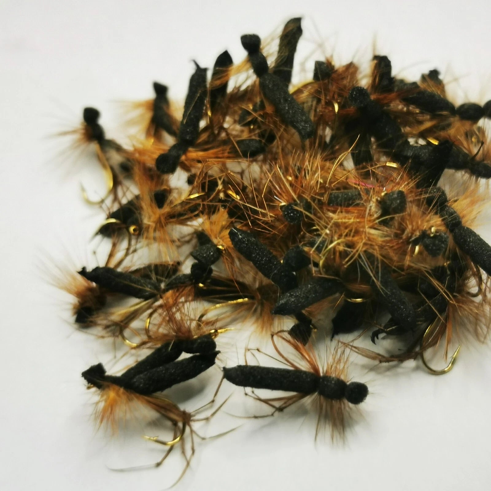 6 Daddy Long Legs Booby Trout Flies Barbed Trout Flies Booby Eyes Size 10