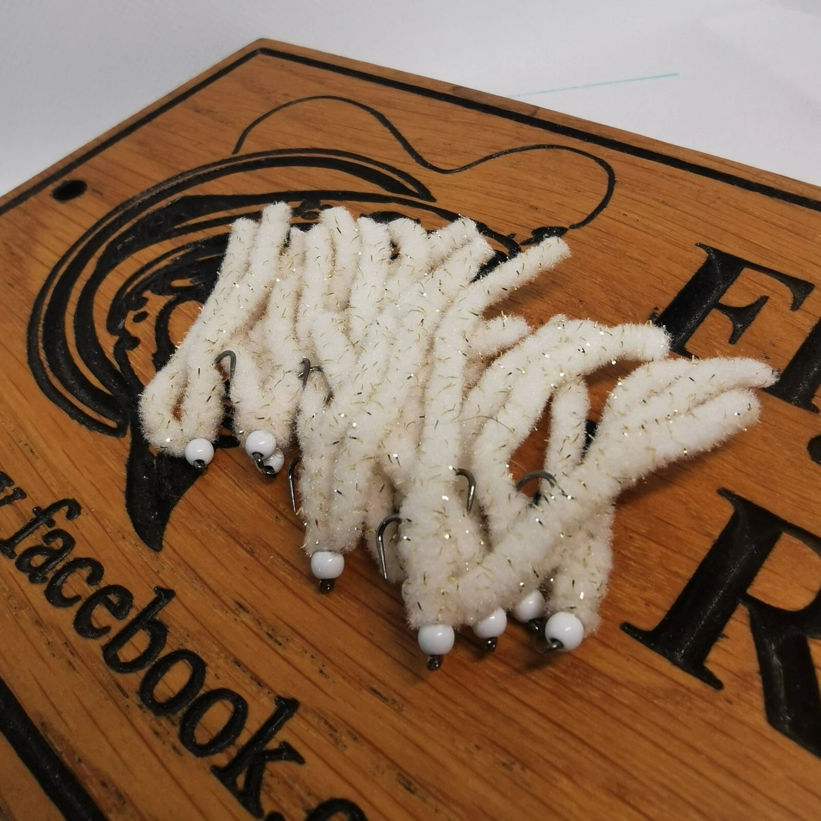 6 x Shimmy Worm Trout Fly Lures Size 10 barbless