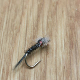 Black Muskin trout fly / nymph - size 12 set of 6