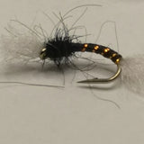 6x Hatching Black Buzzer Fly Fishing Trout Size 12 Hook