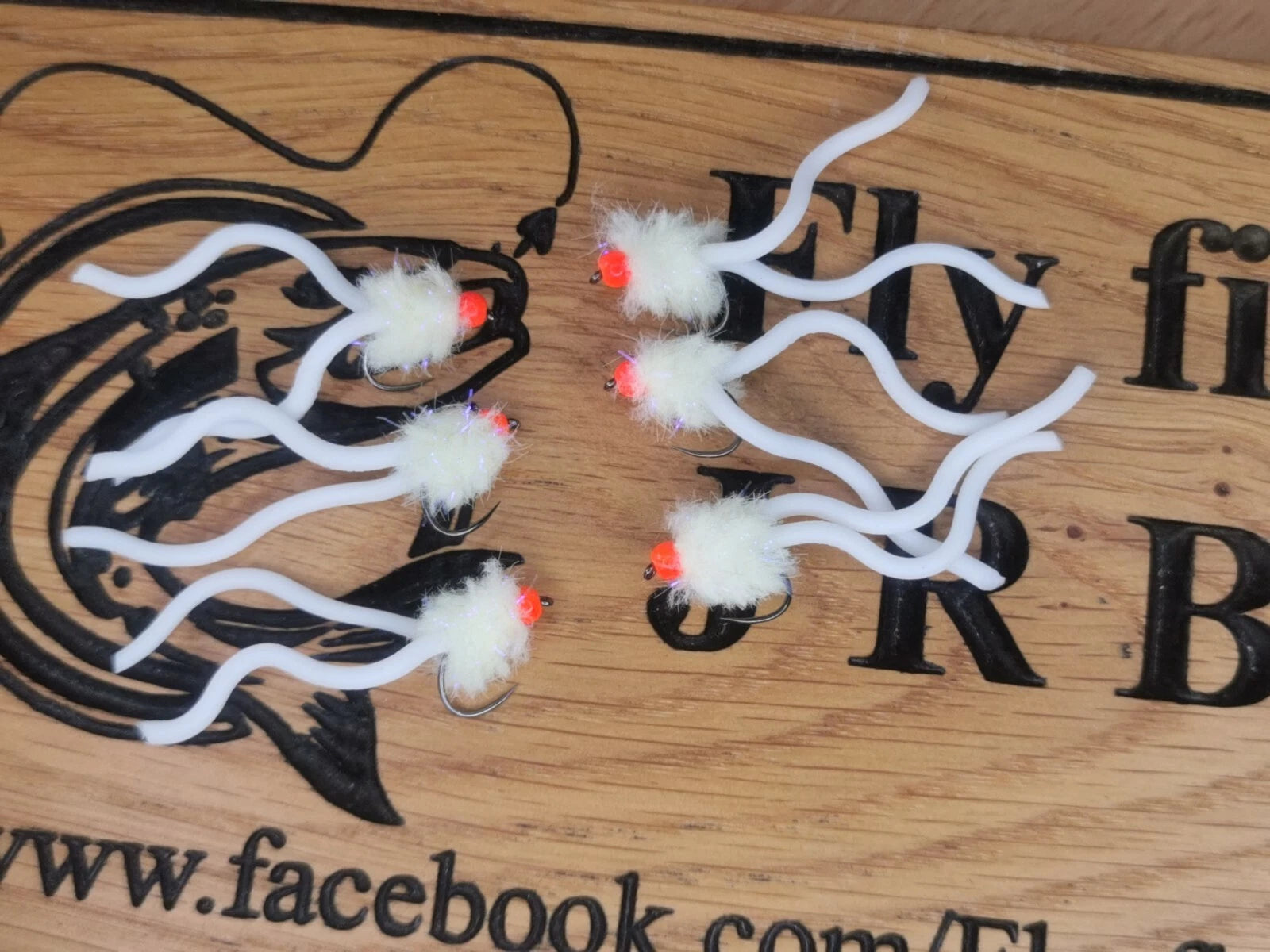 6 X Cheese Worm Squirmy Worm Blob Size 10 Barbless Hot Head Trout Flies.