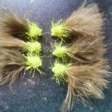 Eggstacy Atomic Damsel trout fly barbless size 10 hook hot head