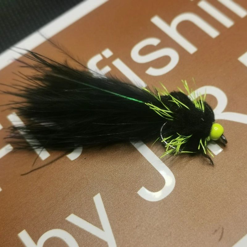 Eggstacy Viva trout fly barbless size 10 tadpole lure