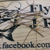 Apps Blood Worm Brown Trout Fly - size 10 set of 6