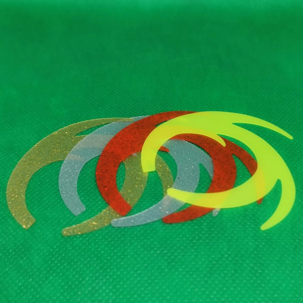 Dragon Wiggle Tails Thick Silicone Pike Fly Fishing  pike flies fly tying 12pcs