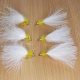 Brass head Yellow Dancer Size 10 (Set of 6)  Fly Fishing Flies Fry Wet