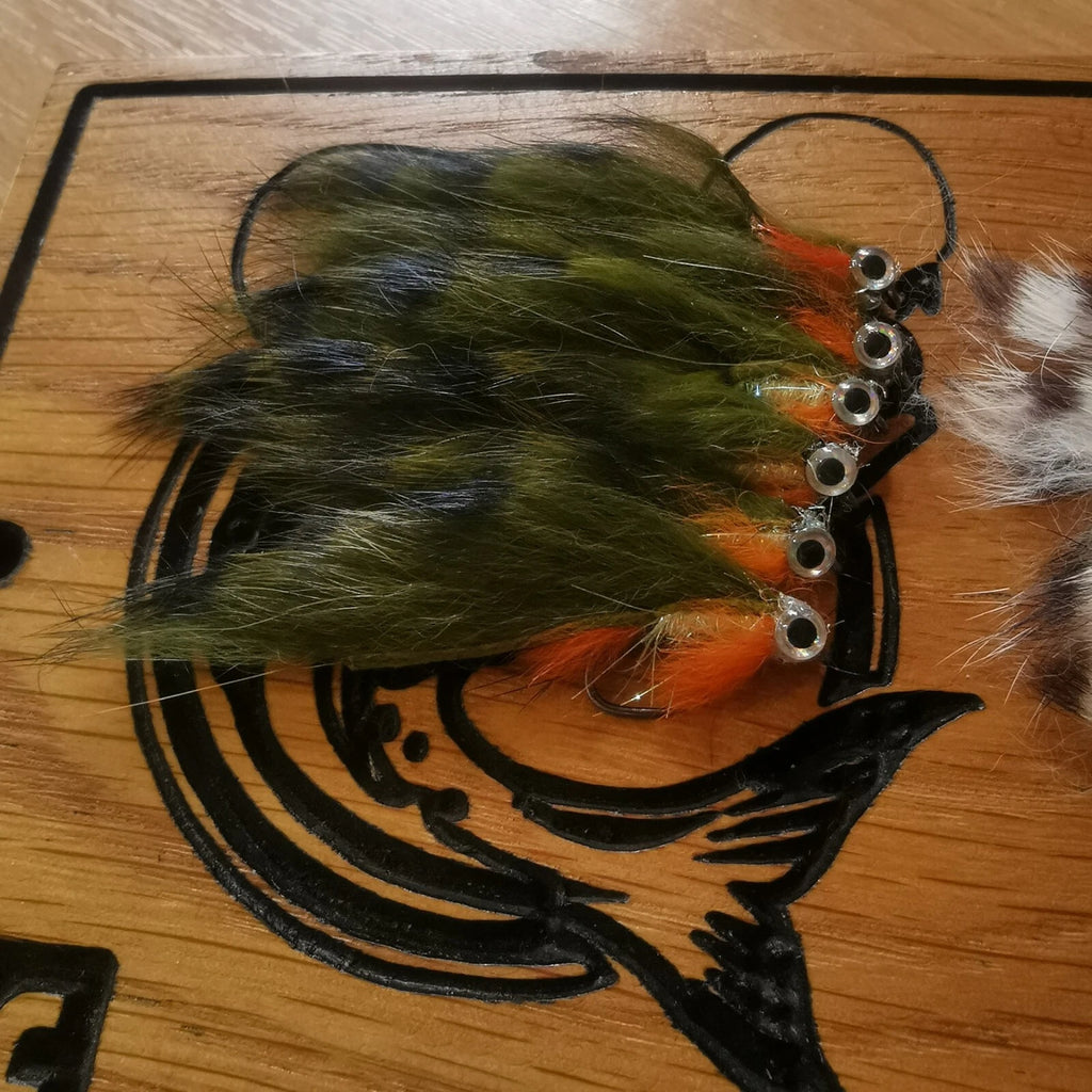 Zonker Trout Flies x 18 - size 8 Barbless