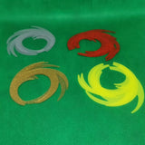 Dragon Wiggle Tails Thick Silicone Pike Fly Fishing  pike flies fly tying 12pcs
