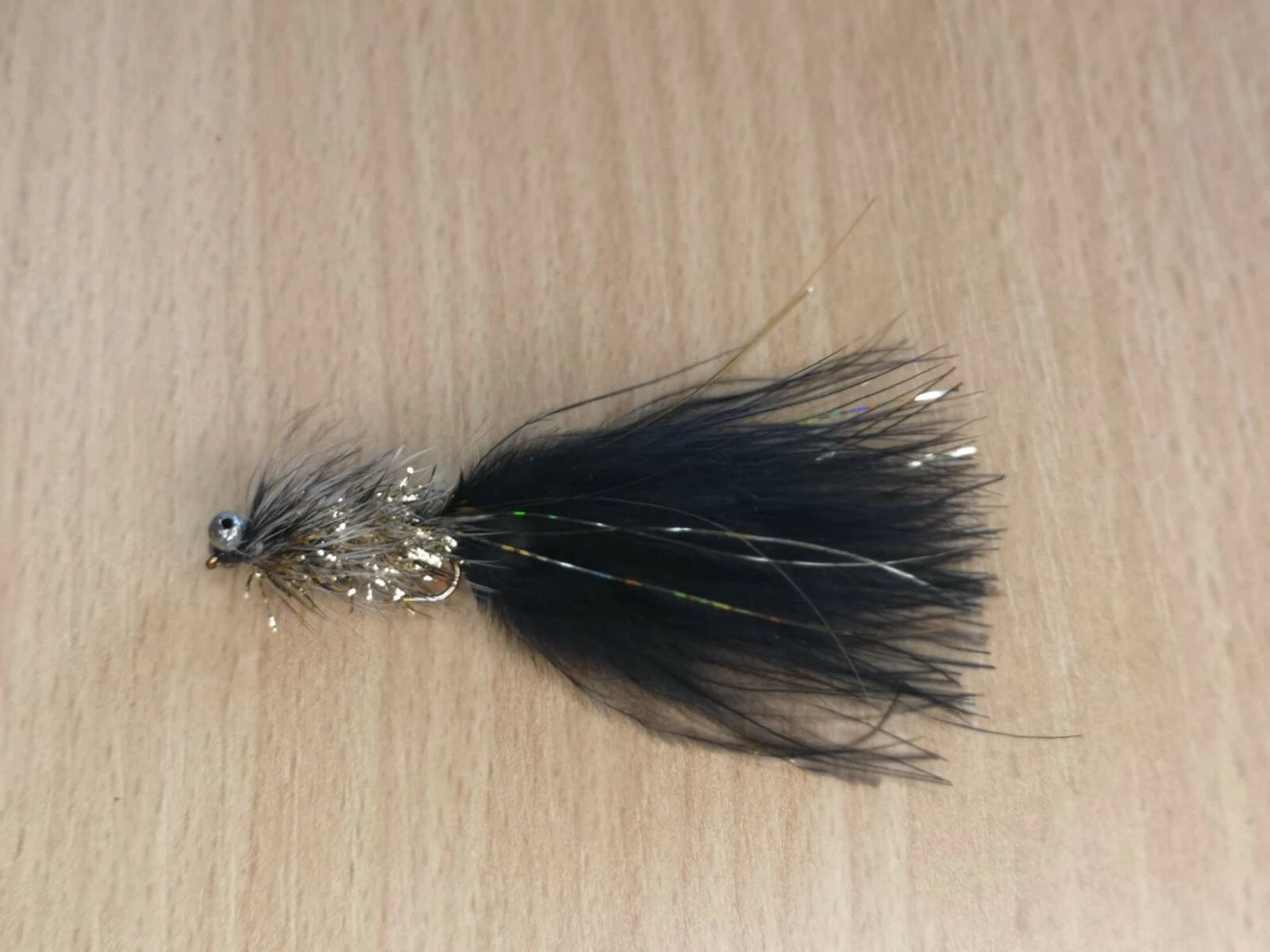 Black and Gold Humongous trout fly fly fishing fry bashing lure size 10