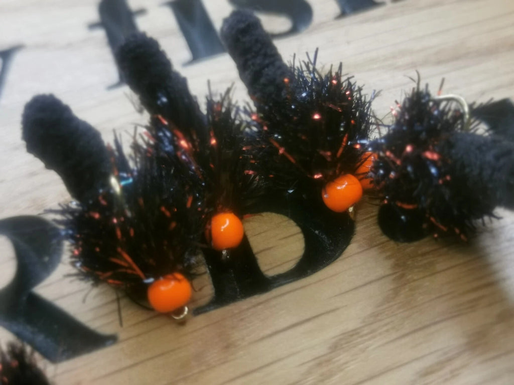 Dennis the Menace Mop Flies Size 10 (Set of 6) Fly Fishing Flies