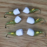 Olive Pearl Suspender Buzzers Size 12 (Set of 6) Fly Fishing