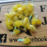 6 Pearl Pineapple Tail BLOBS/TROUT FLIES/FLY FISHING size 10 barbed