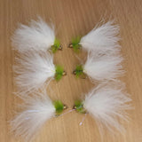 Green Dancer Size 10 (Set of 6)  Fly Fishing Flies Fry Wet