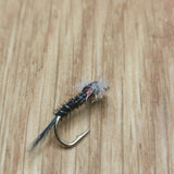 Black Muskin trout fly / nymph - size 12 set of 6