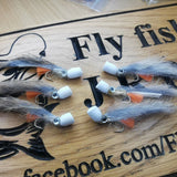 6  Popper Minkies Trout Flies Fly Fishing Trout Fly Size 10 Fry Pattern