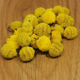 6 x CARP- MULLET -TROUT DOG BISCUITS FISHING FLIES SIZE 8 BARBLESS HOOK YELLOW