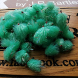 6 Spearmint Pearl Flash Tail BLOBS/TROUT FLIES/FLY FISHING size 10 barbed