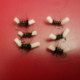 6 Foam Black shipmans buzzers Trout Flies